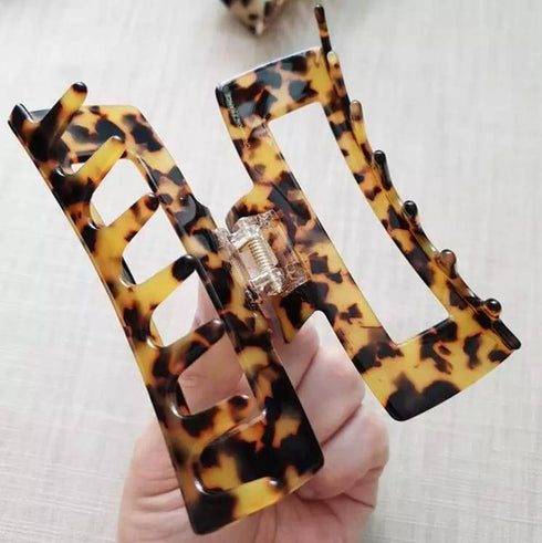 Hollow Square Hair Claw Clip